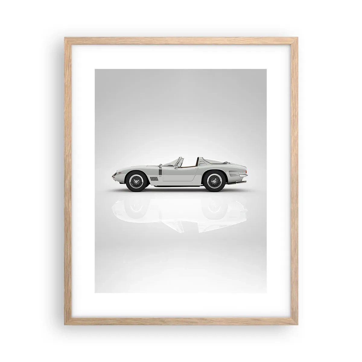 Plakát v rámu světlý dub - Příslib zábavy - 40x50 cm