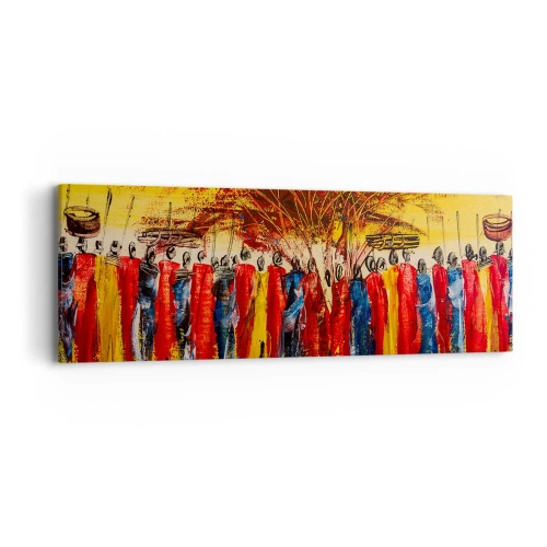 Obraz na plátně - Tam, tam, tam, tam jdou - 90x30 cm