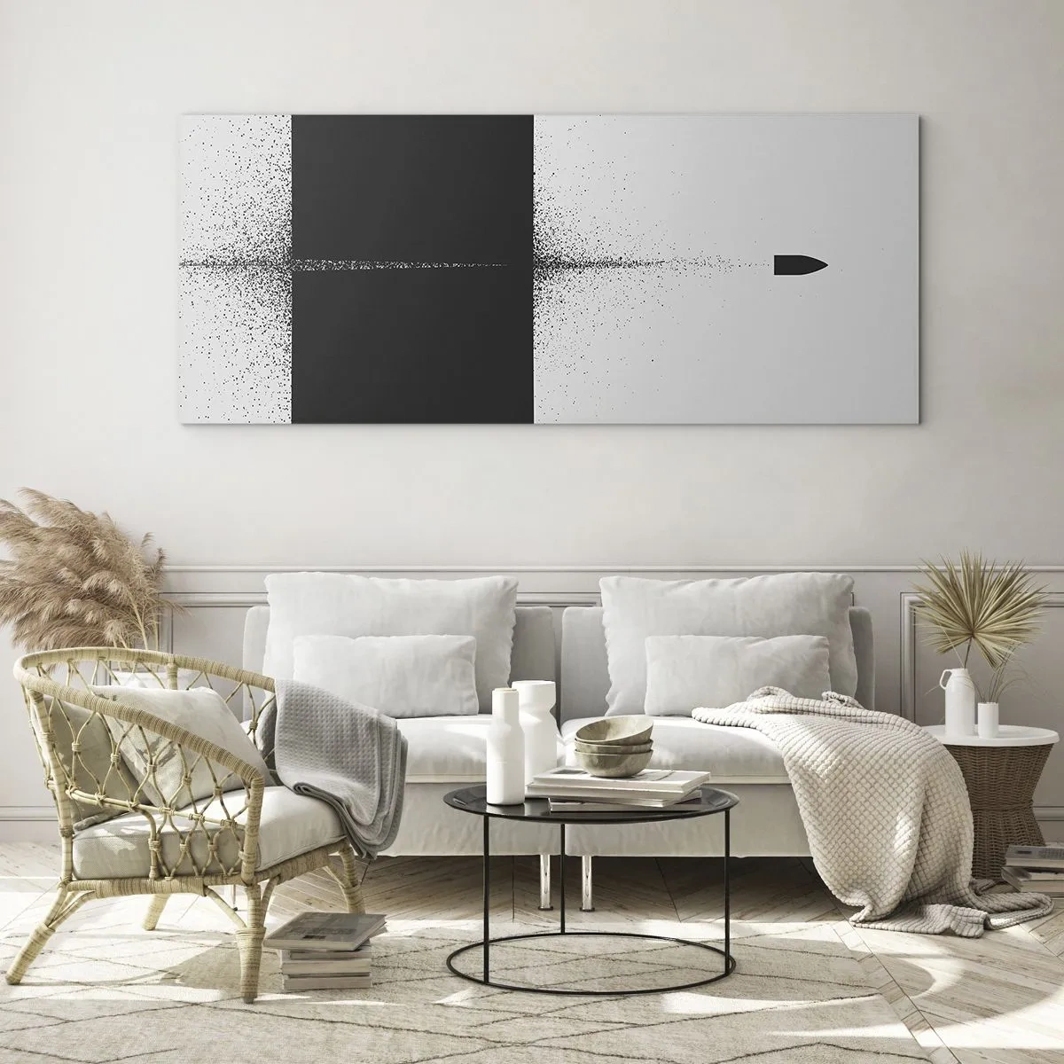 Obraz na skle - Přímo k cílu - 140x50 cm