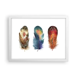 Plakát v bílém rámu - Rituály, obřady, tajemství - 40x30 cm