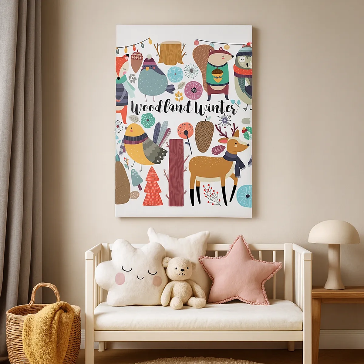 Obraz na plátně - Pohádkové svátky v lese - 50x70 cm