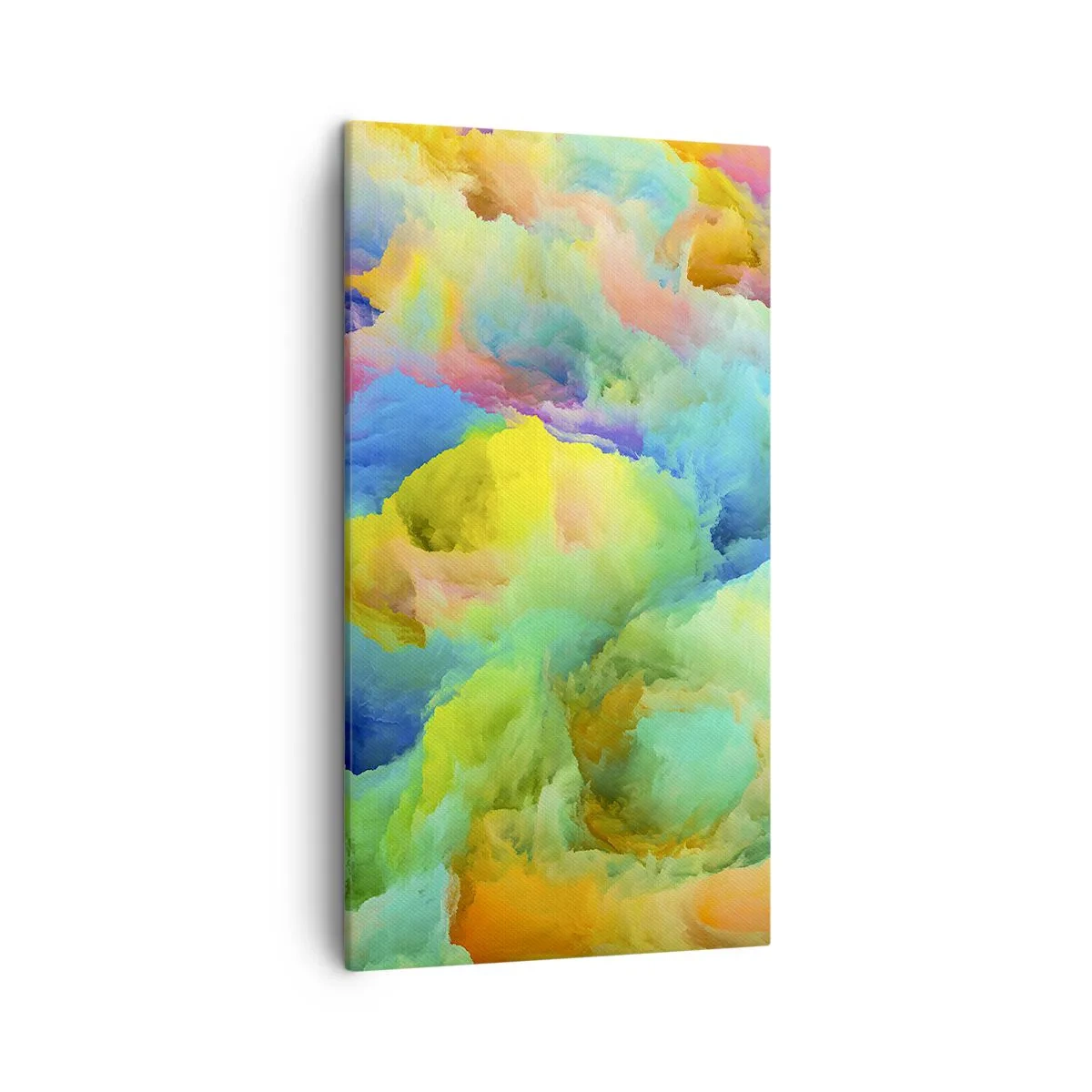 Obraz na plátně - Duhové chmýří - 45x80 cm