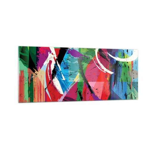 Obraz na skle - Rychle, živě a čile - 100x40 cm