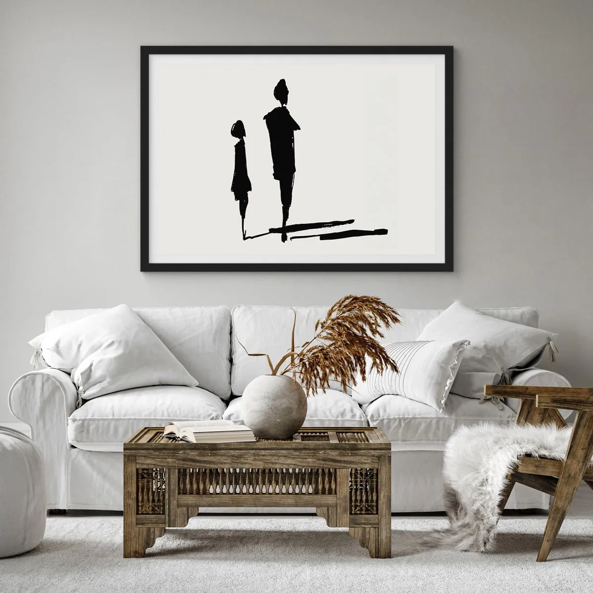 Plakát v černém rámu - Určitě spolu? - 70x50 cm