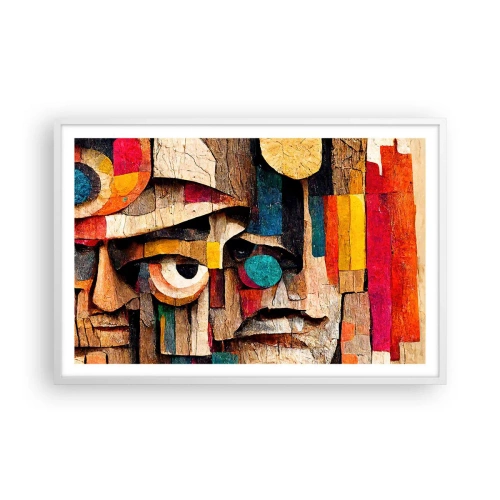 Plakát v bílém rámu - Vidím tě… - 91x61 cm