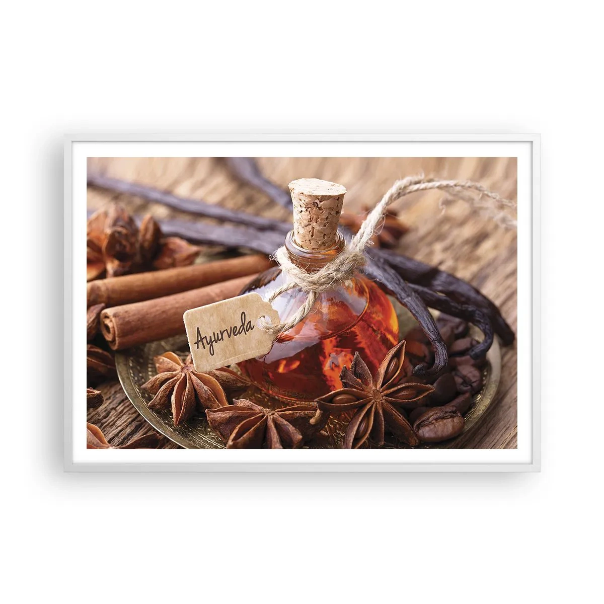 Plakát v bílém rámu - K jednotě těla a ducha - 100x70 cm