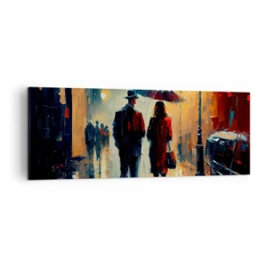 Obraz na plátně - Městská love story - 140x50 cm