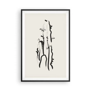 Plakát v černém rámu - Kvetoucí bylina - 61x91 cm