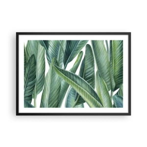 Plakát v černém rámu - Prostě zelená - 70x50 cm