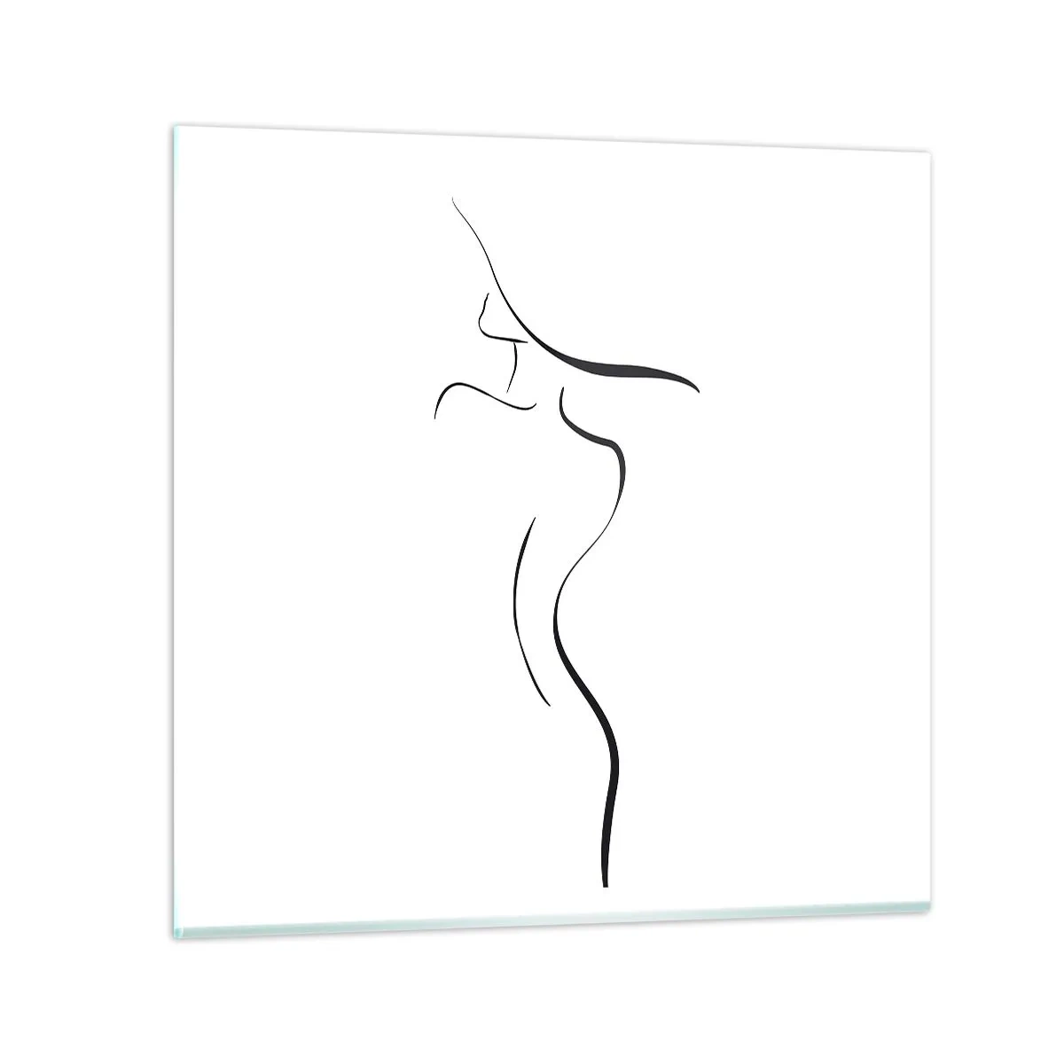 Obraz na skle - Nepolapitelná jako vlna - 60x60 cm