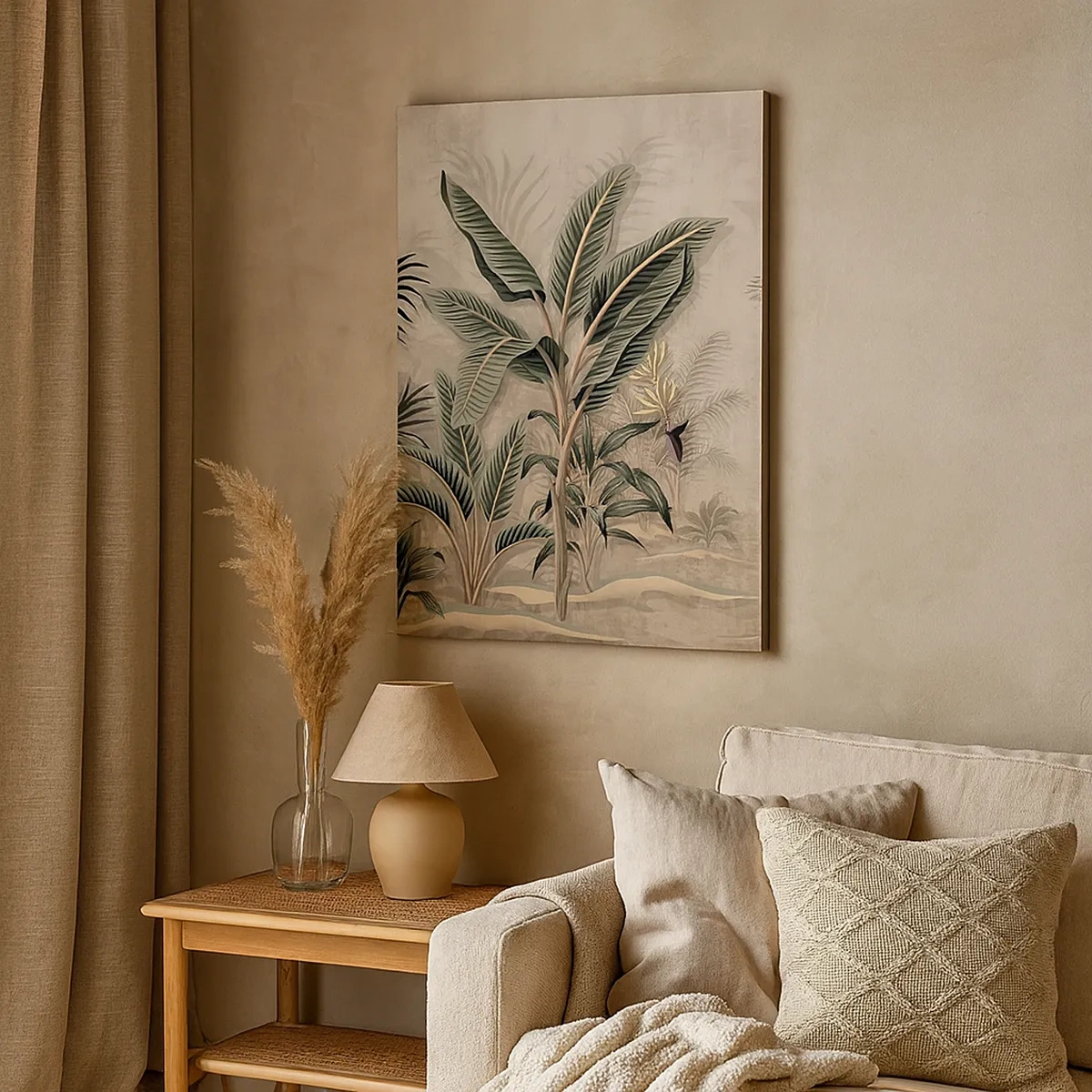 Obraz na plátně - Rytina v koloniálním stylu - 50x70 cm