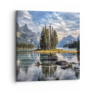 Obraz na plátně - U velké a čisté vody… - 40x40 cm