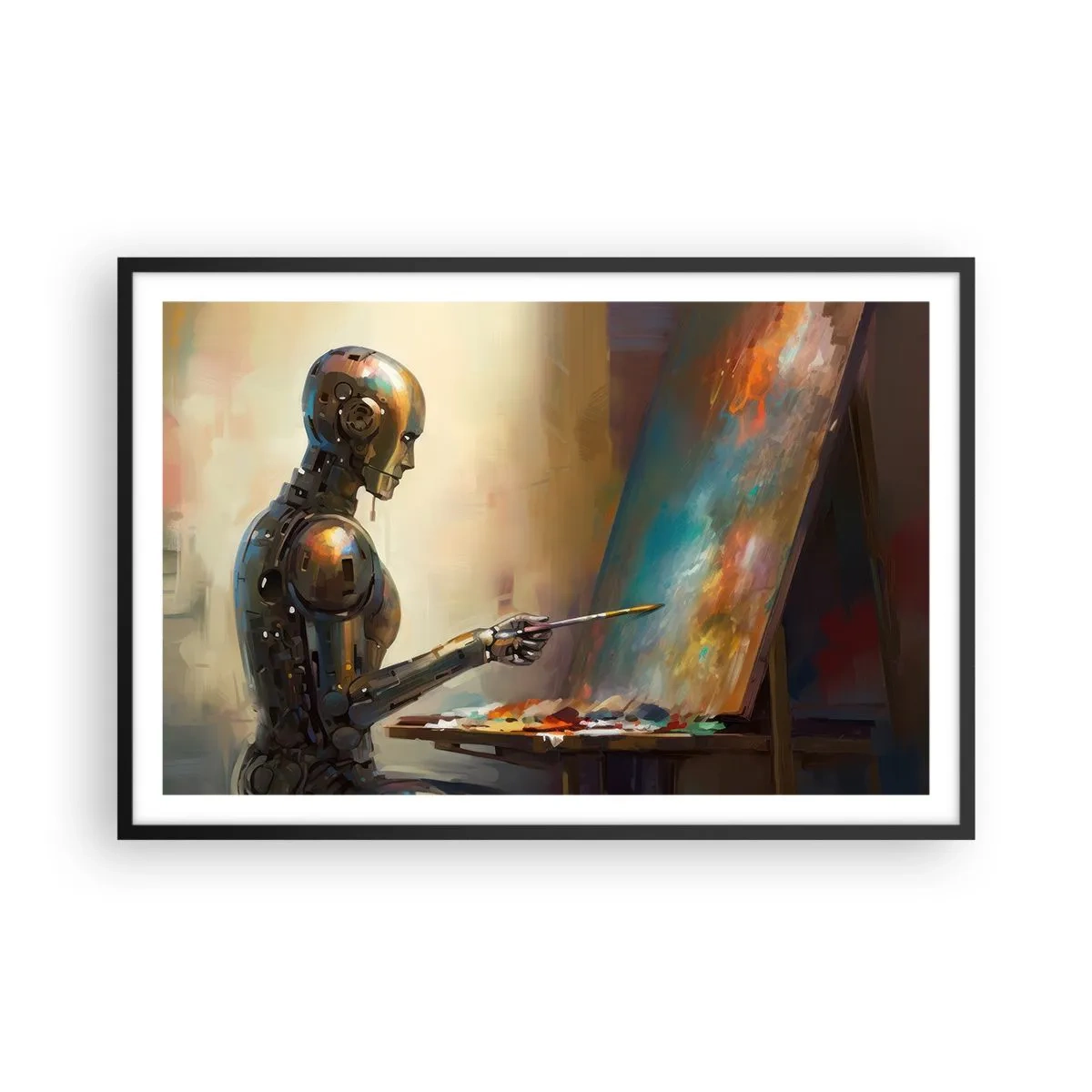 Plakát v černém rámu - Umění budoucnosti - 91x61 cm