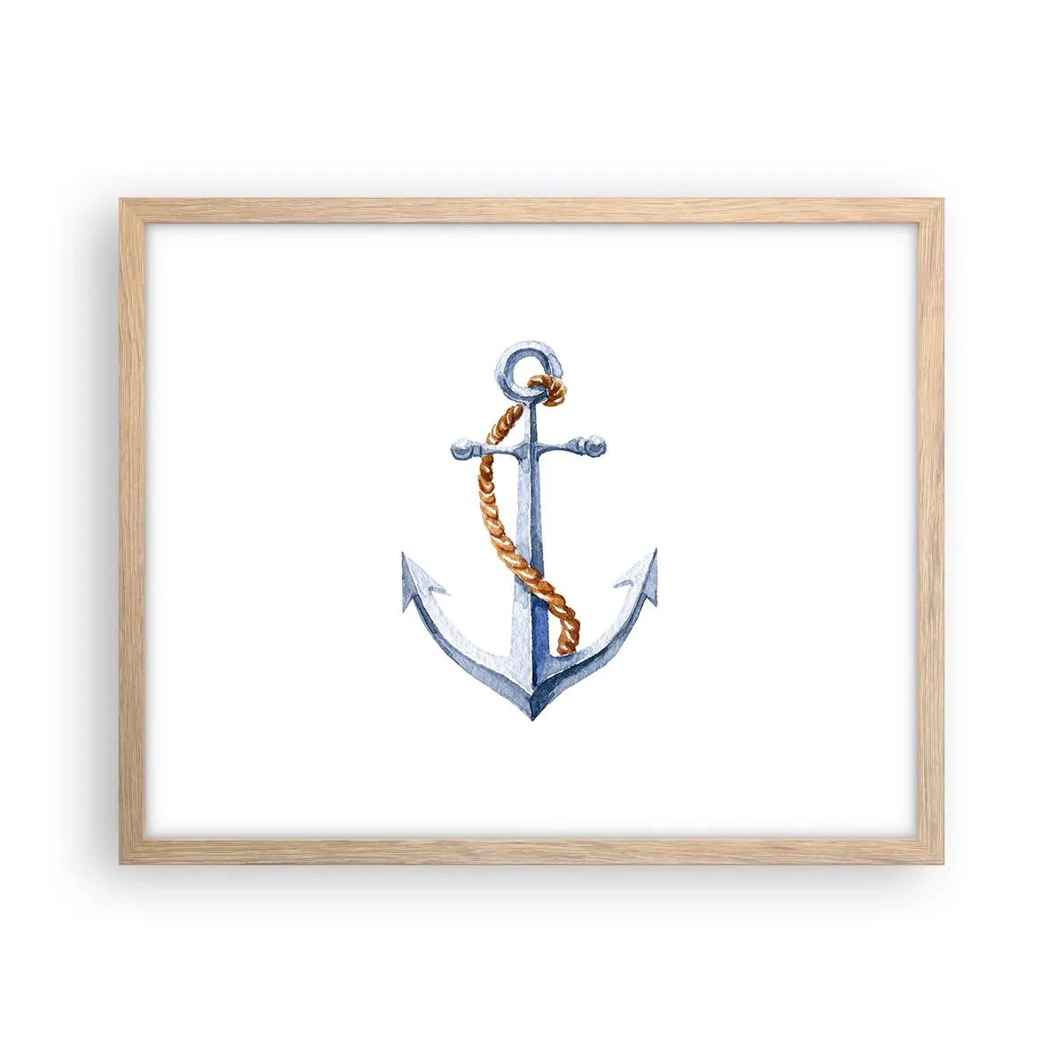 Plakát v rámu světlý dub - Ahoj, dobrodružství! - 50x40 cm