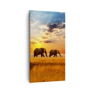 Obraz na plátně - Rodinná procházka - 55x100 cm