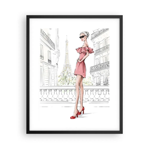 Plakát v černém rámu - Umění módy - 40x50 cm