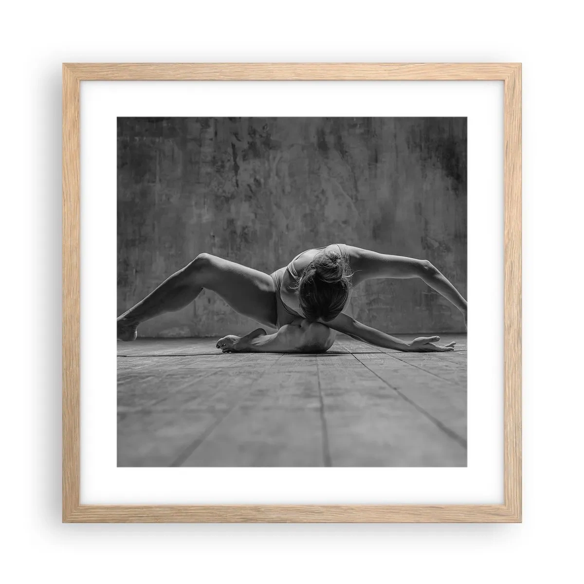 Plakát v rámu světlý dub - Nalezená symetrie - 40x40 cm