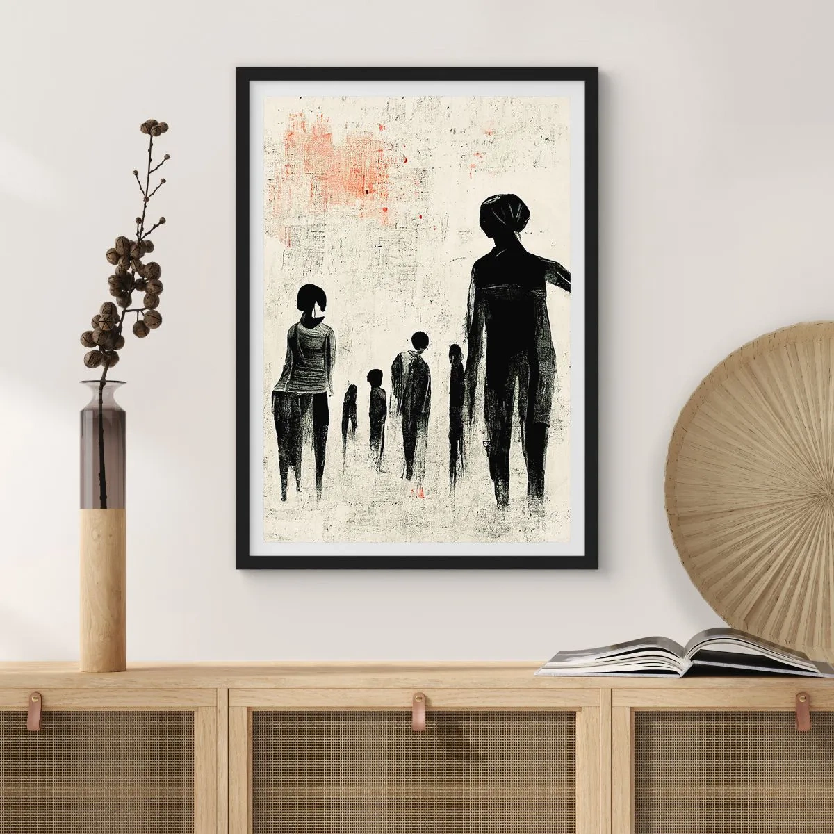 Plakát v černém rámu - Proti samotě - 61x91 cm