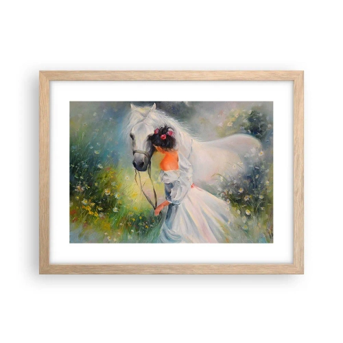 Plakát v rámu světlý dub - Jako z krásného snu - 40x30 cm