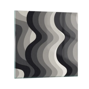 Obraz na skle - Vlna za vlnou - 50x50 cm