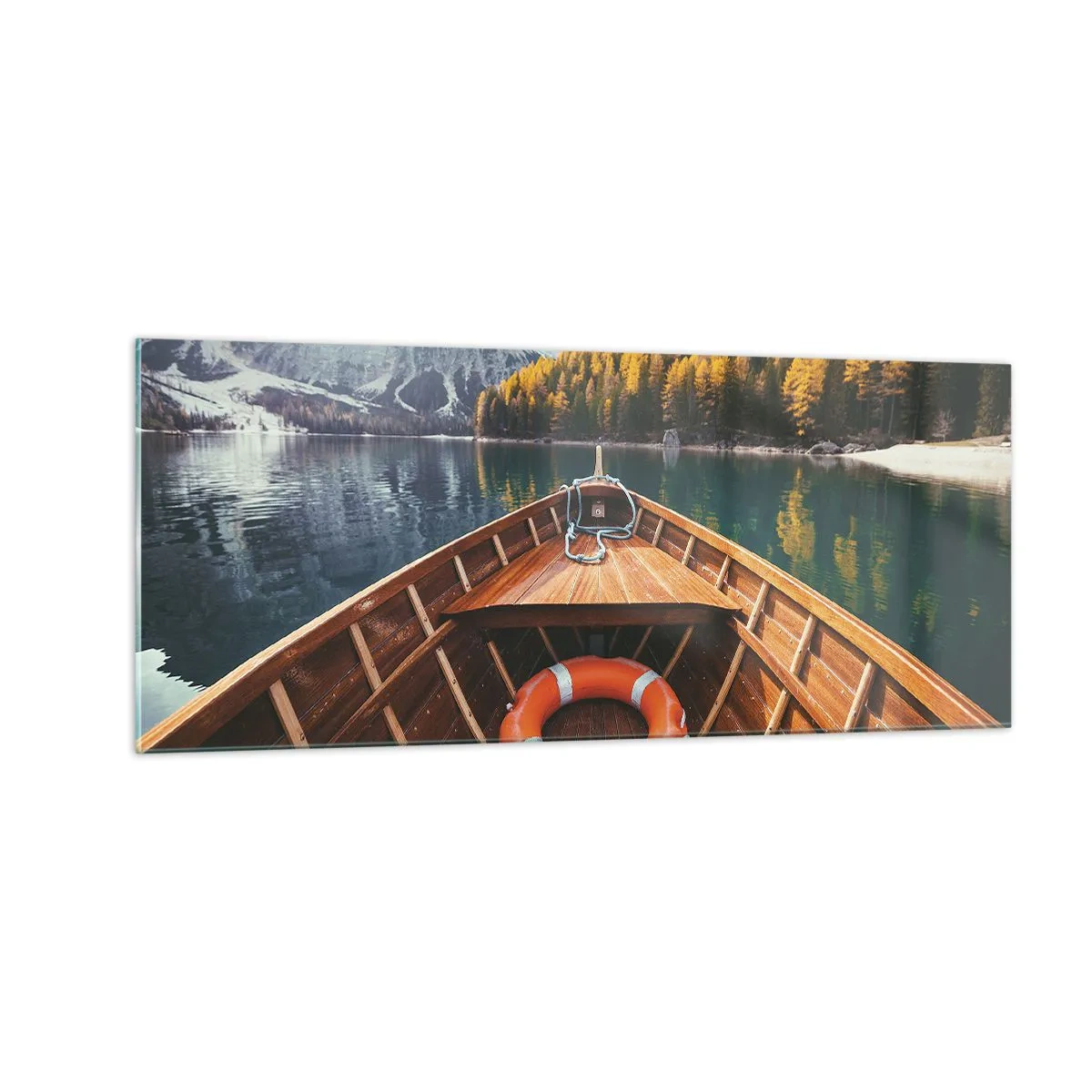 Obraz na skle - Horská túra - 100x40 cm