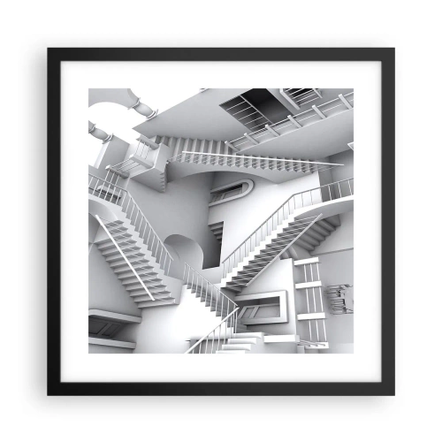 Plakát v černém rámu - Paradoxy prostoru - 40x40 cm