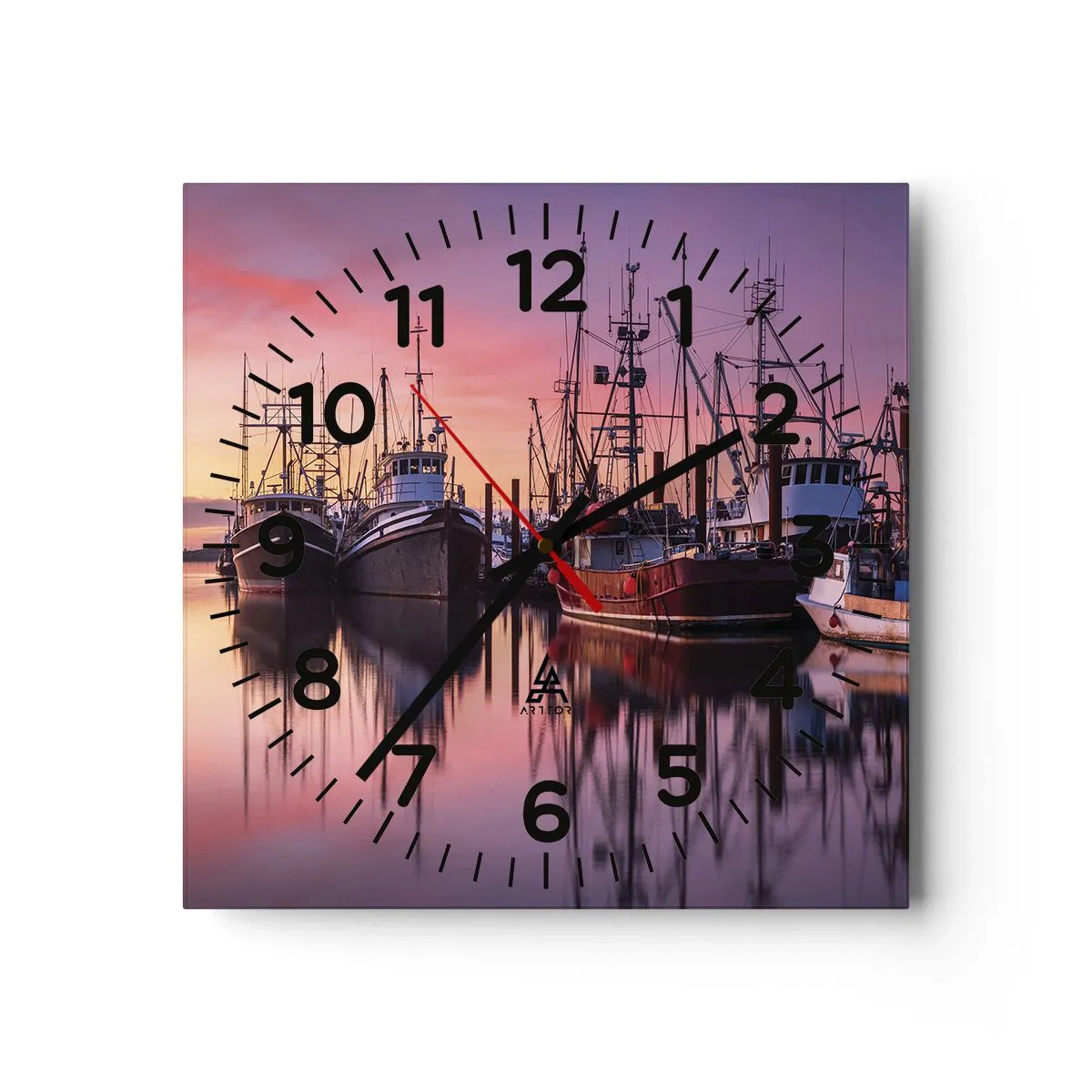 Nástěnné hodiny - Před dalším dnem - 40x40 cm