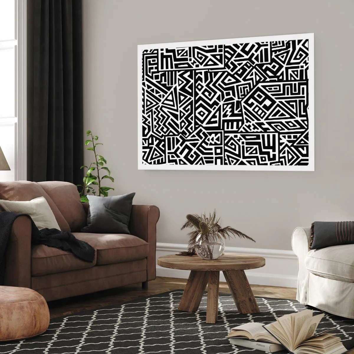 Plakát - Předkolumbovská kompozice - 70x50 cm