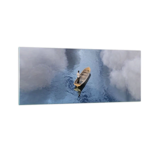 Obraz na skle - Život – cesta – nejistota - 100x40 cm