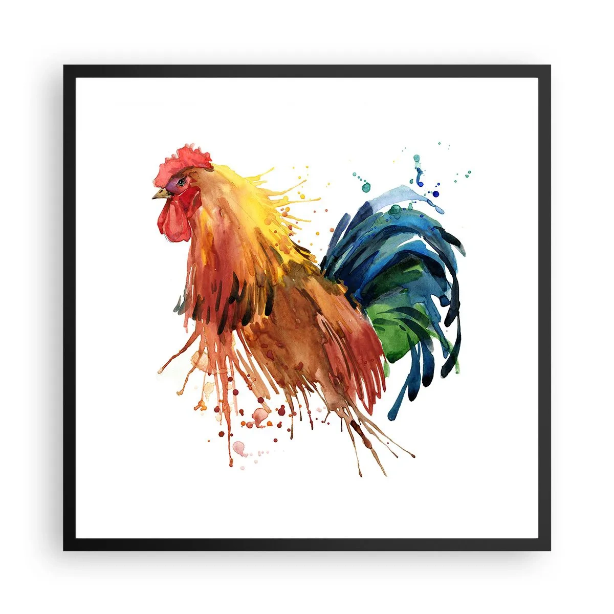 Plakát v černém rámu - Královský šat, královská pýcha - 60x60 cm