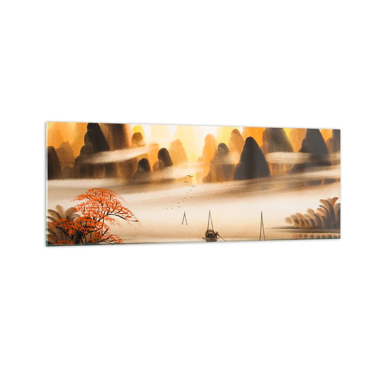 Obraz na skle - Dál než na Dálném východu - 140x50 cm