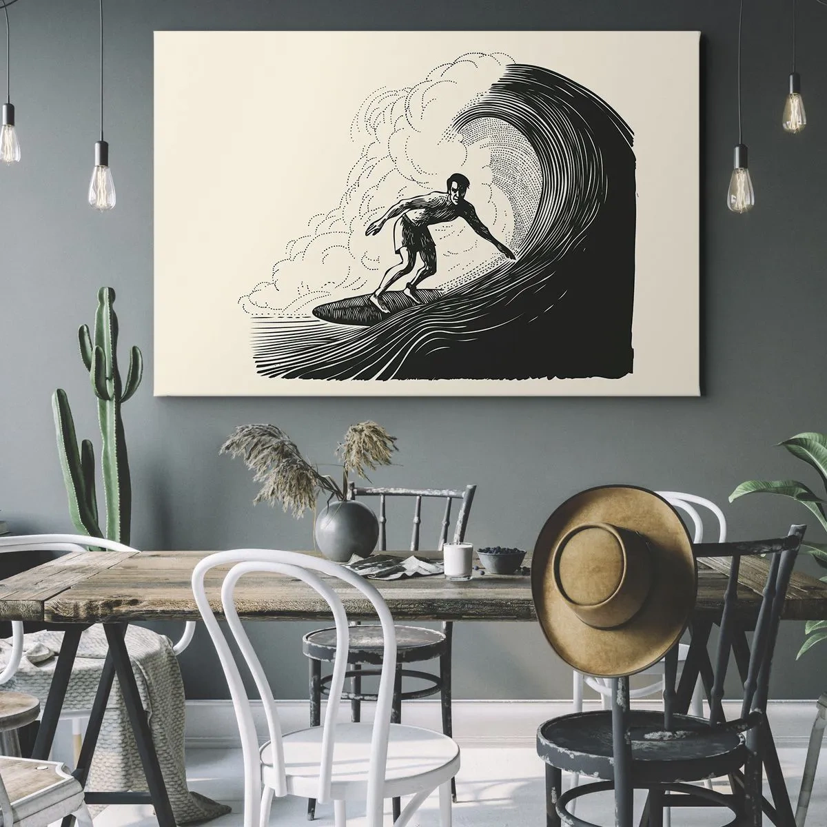 Obraz na plátně - Král vln - 120x80 cm