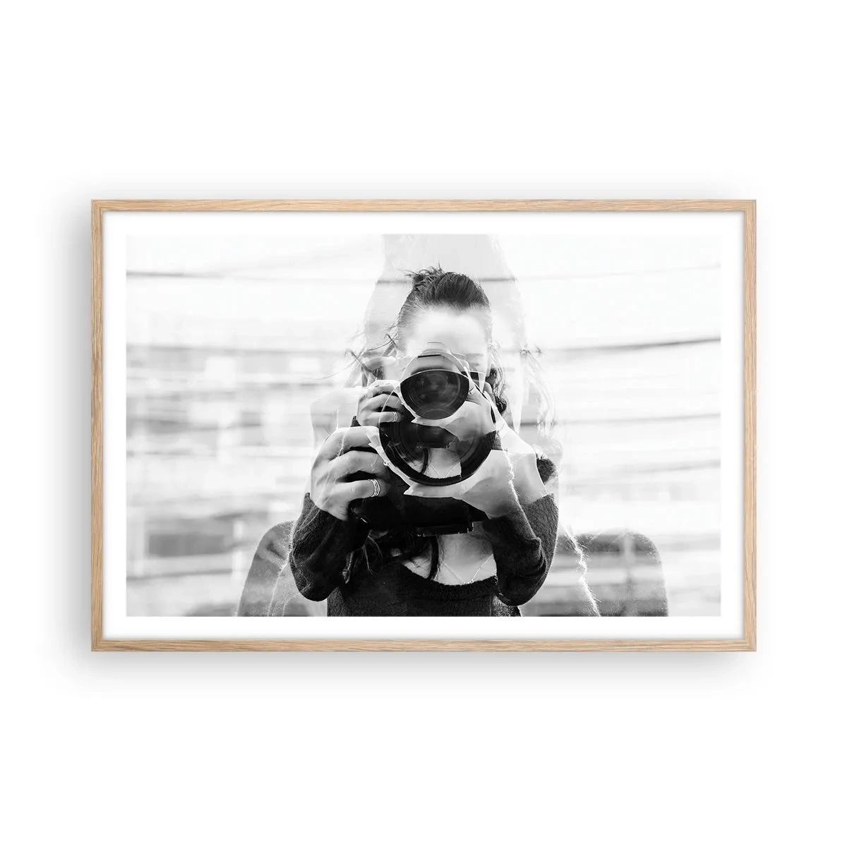 Plakát v rámu světlý dub - Tvůrce a materiál - 91x61 cm