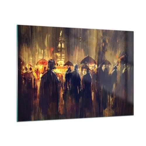 Obraz na skle - Následovníci deště - 100x70 cm