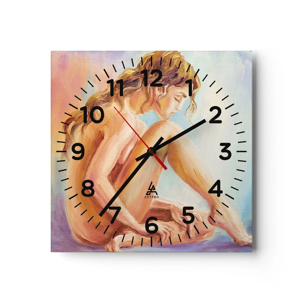 Nástěnné hodiny - Akt mládí - 40x40 cm