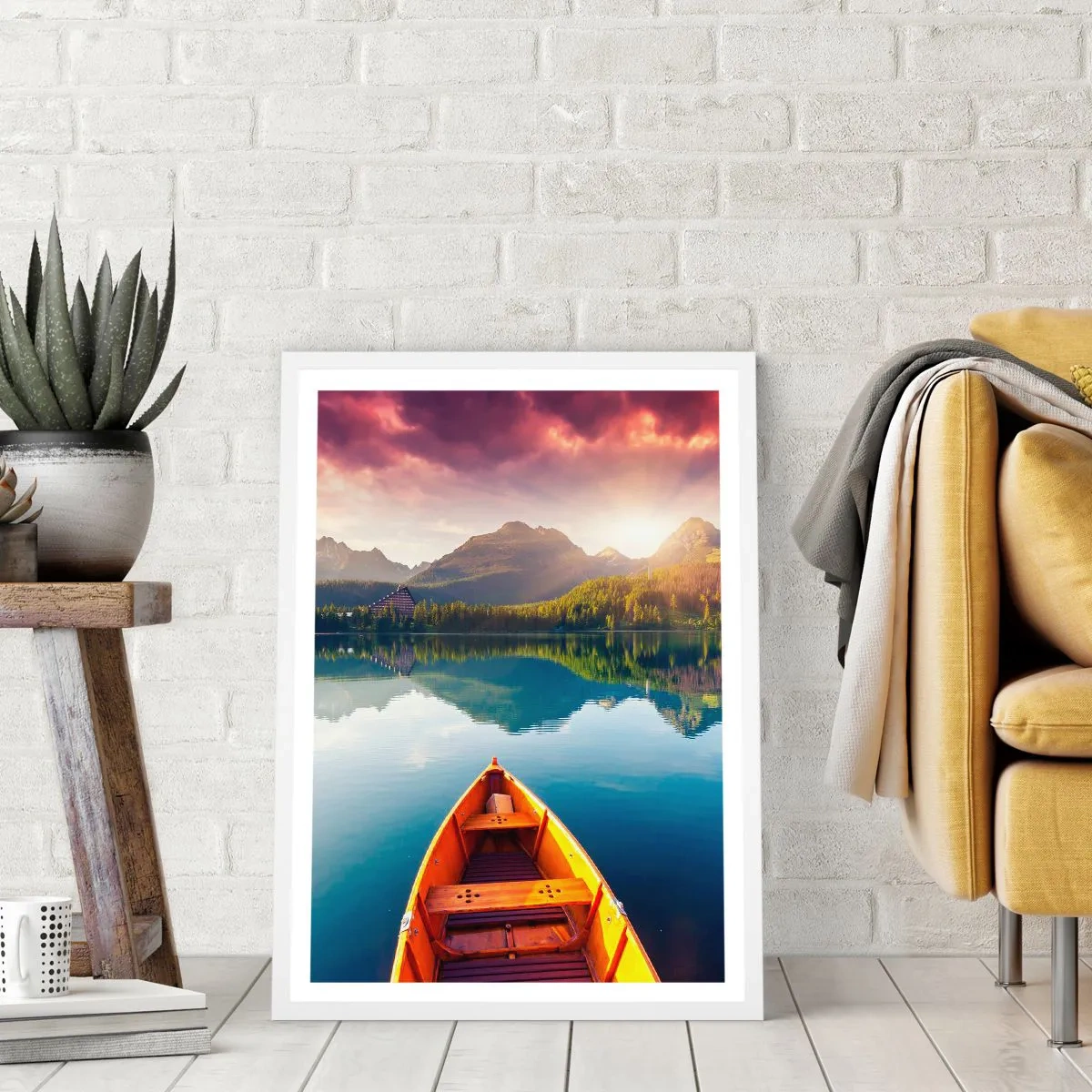 Plakát v bílém rámu - Nic proti přírodě - 61x91 cm