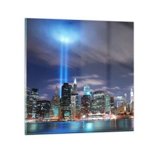 Obraz na skle - Světlem dosáhnout nebe - 40x40 cm