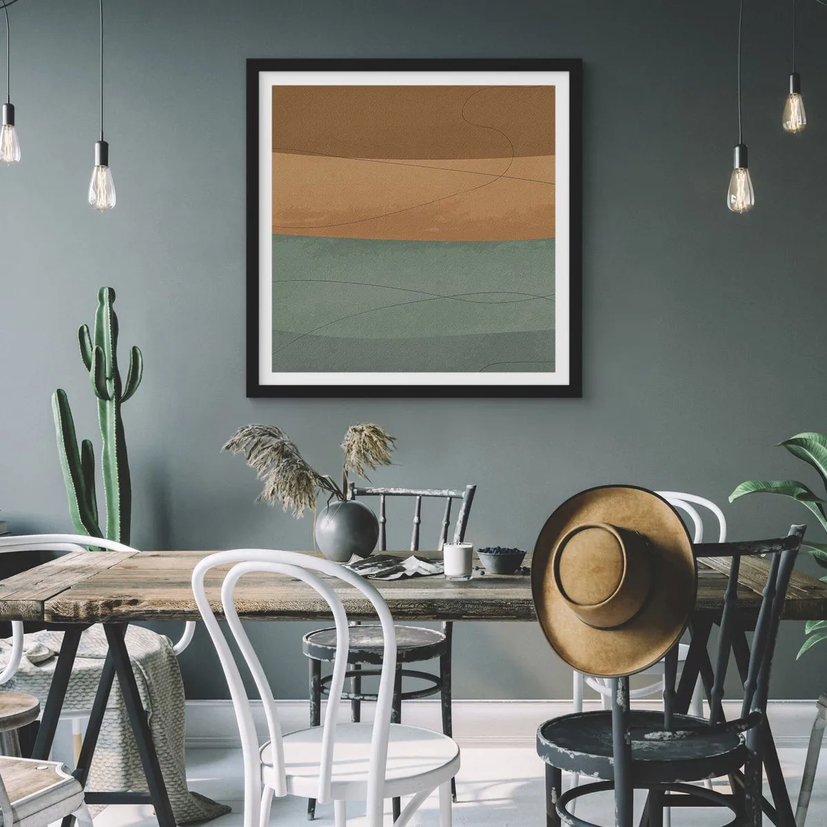 Plakát v černém rámu - Horizontální kompozice - 50x50 cm