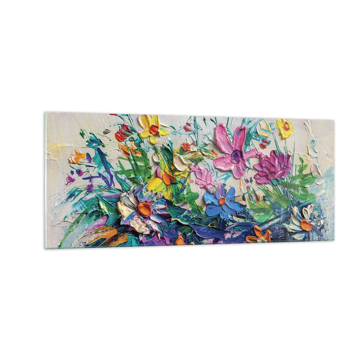 Obraz na skle - Vůbec ne zátiší - 100x40 cm