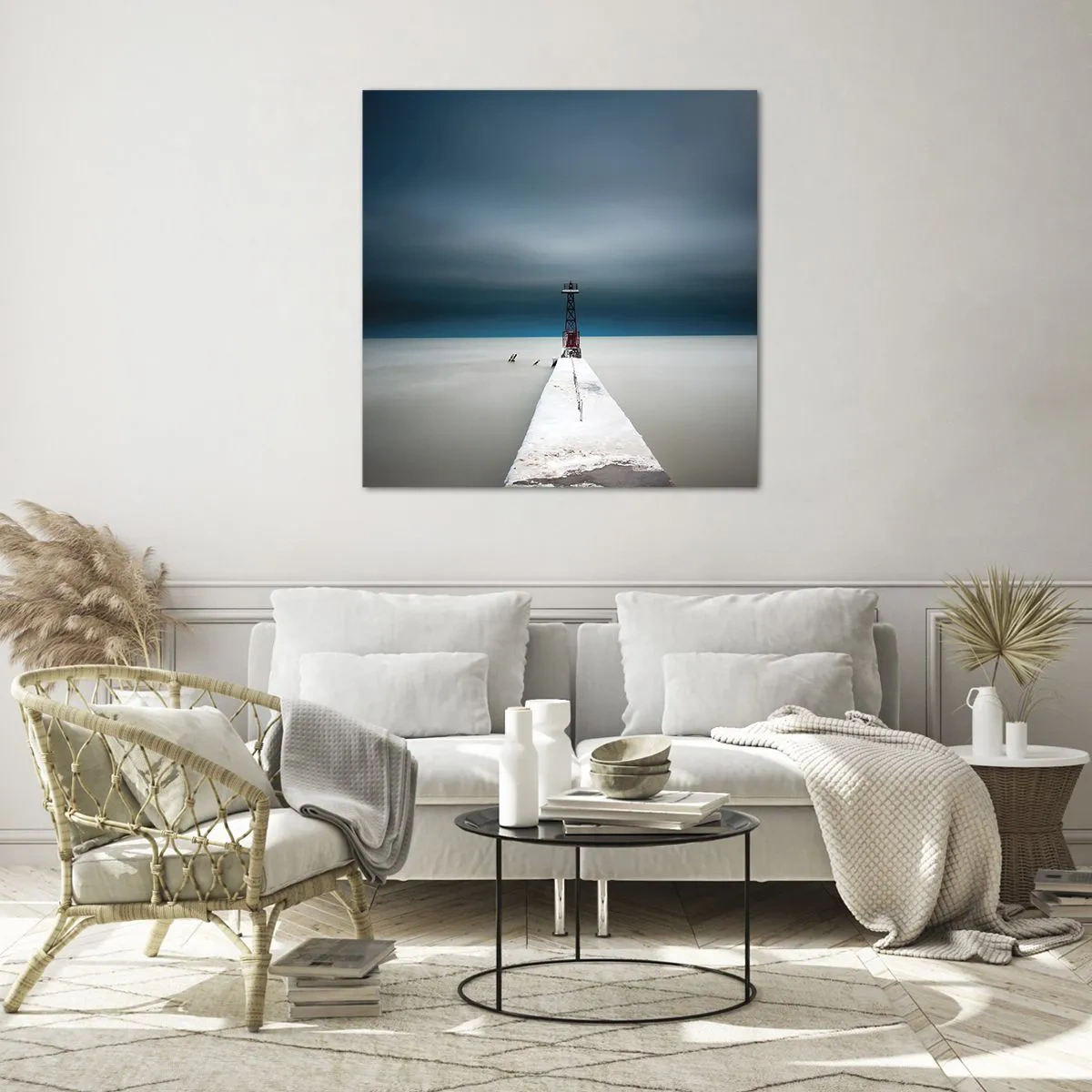 Obraz na skle - Setkat se s nekonečnem - 30x30 cm