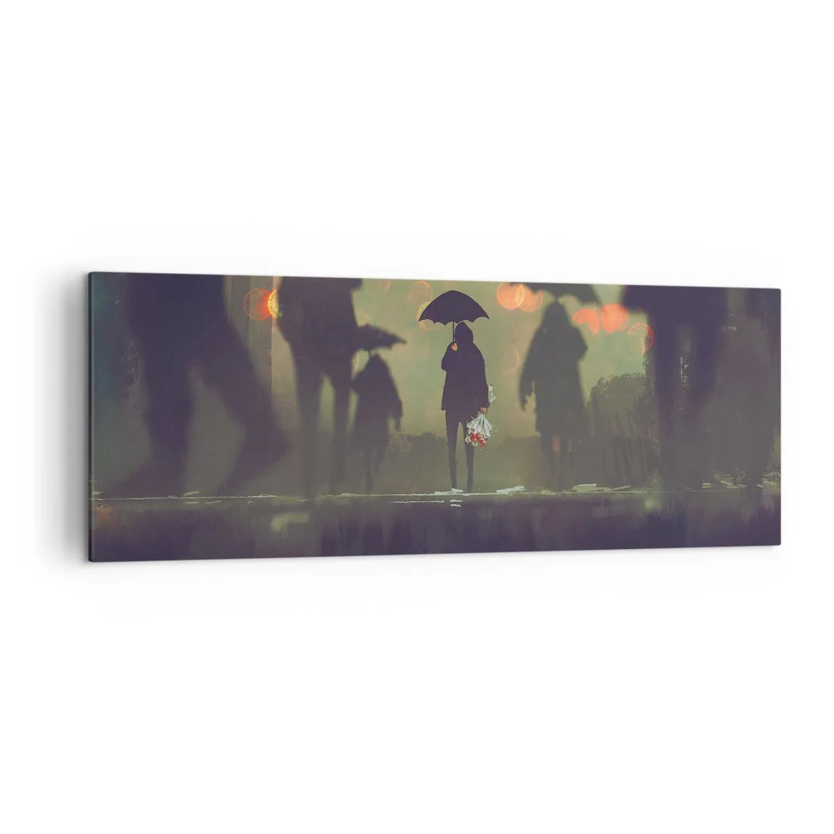Obraz na plátně - Z perspektivy kapky deště - 140x50 cm