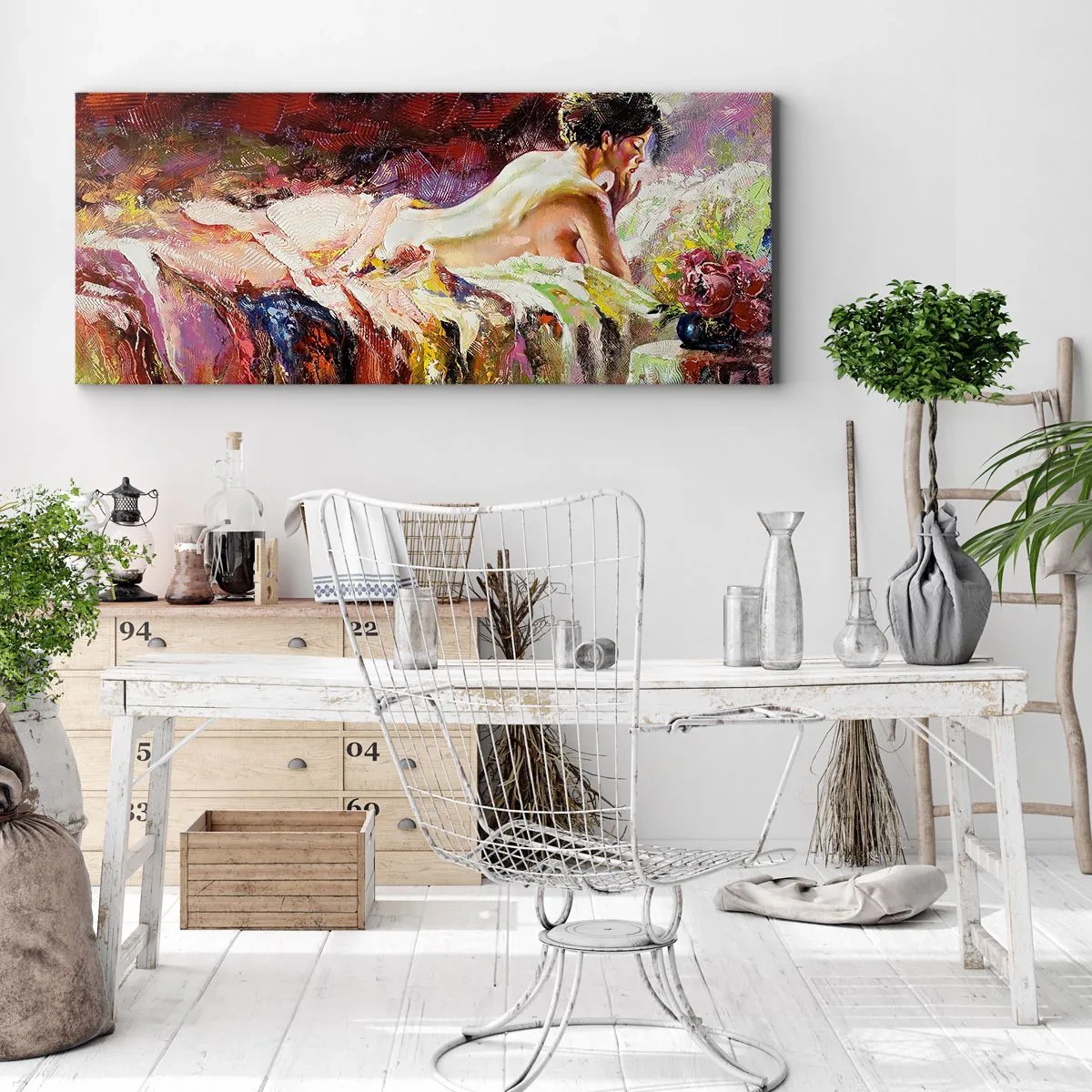Obraz na plátně - Zamyšlená Venuše - 100x40 cm