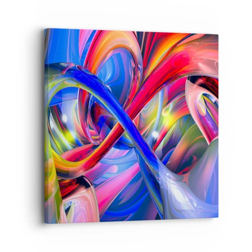 Obraz na plátně - Tanec barev - 30x30 cm