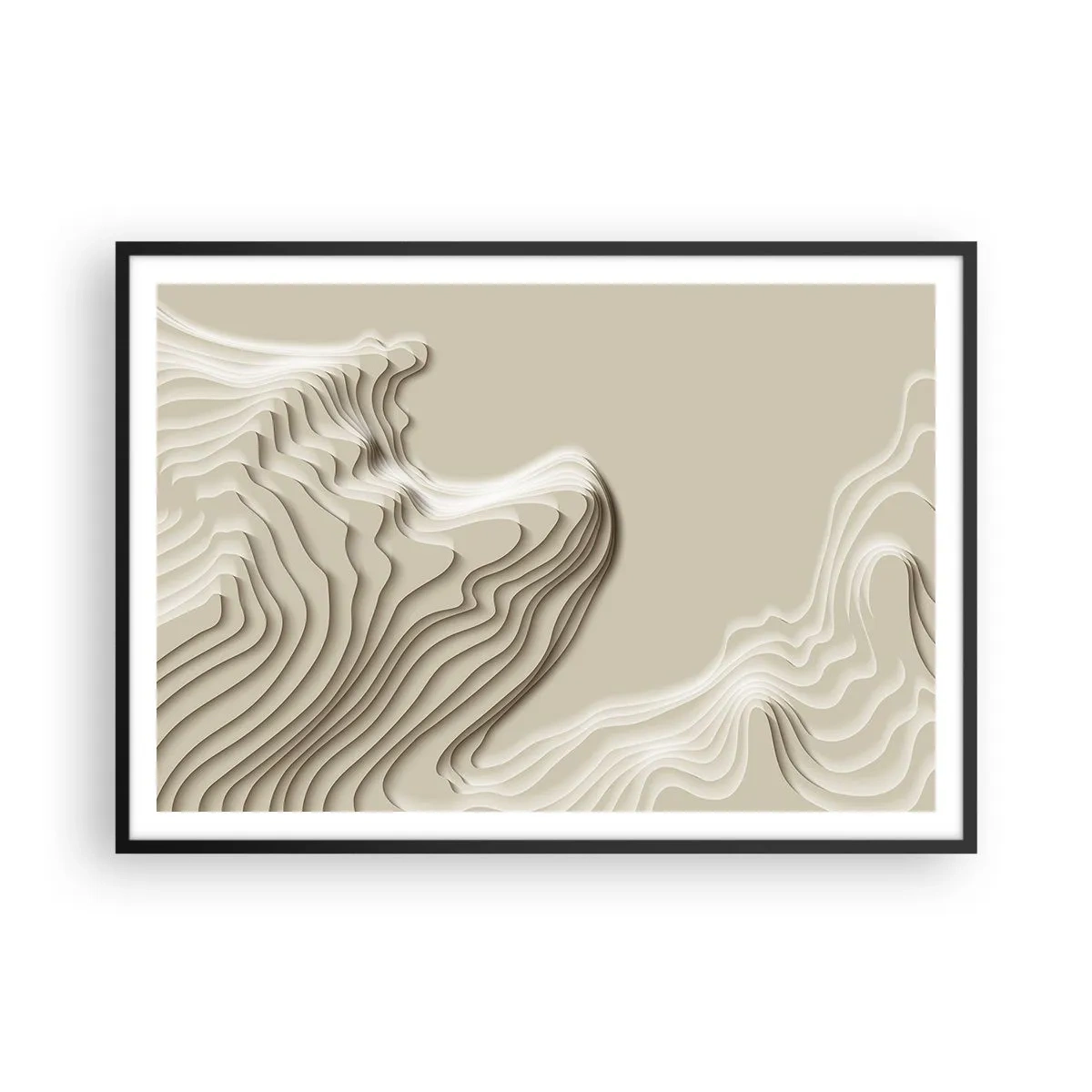 Plakát v černém rámu - Topografie umění - 100x70 cm