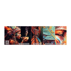 Fototapeta Vzorek Standard Eco - Magický rituál - Šaman, indický, Ayahuasca - 100x30 cm