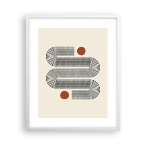 Plakát v bílém rámu - Od začátku do konce - 40x50 cm
