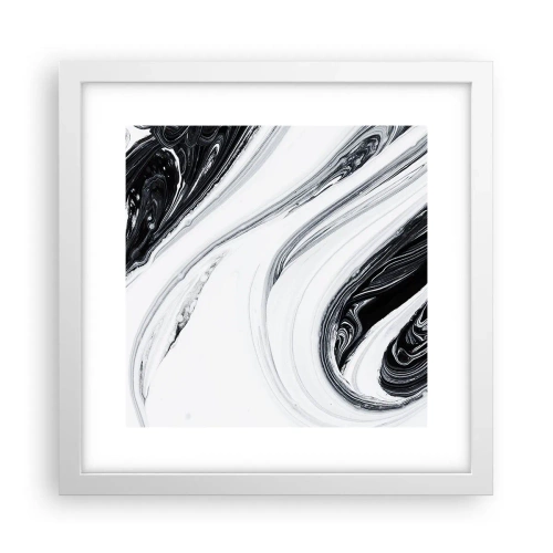 Plakát v bílém rámu - Spojení protikladů - 30x30 cm
