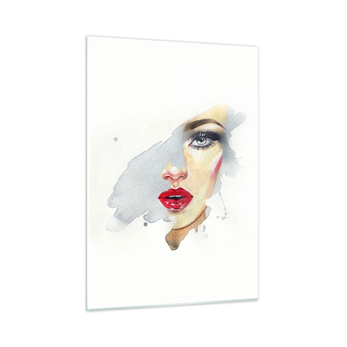 Obraz na skle - Odraz v kapce vody - 50x70 cm