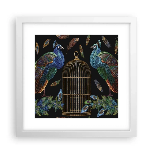 Plakát v bílém rámu - V královském rouchu - 30x30 cm