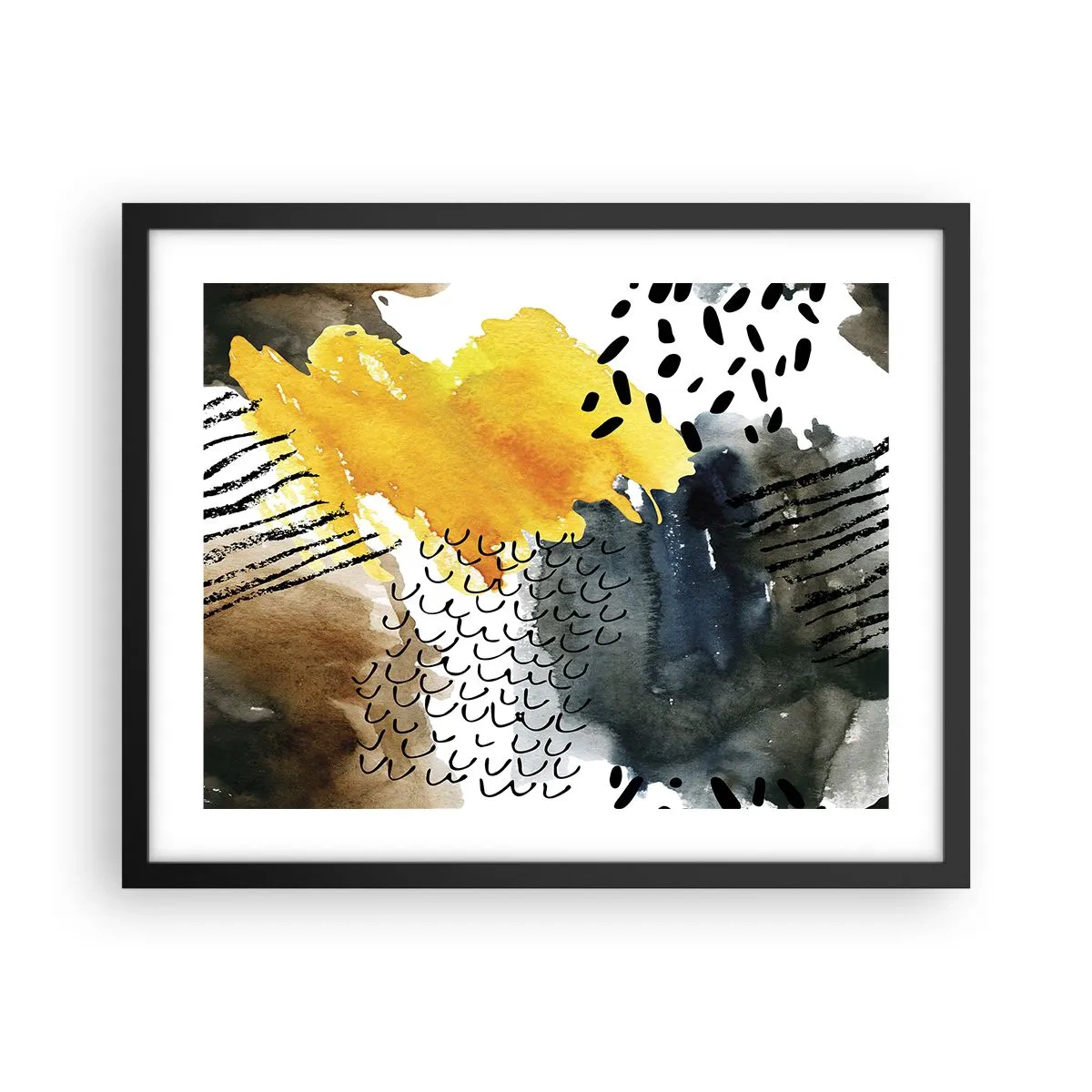 Plakát v černém rámu - Setkání živlů - 50x40 cm
